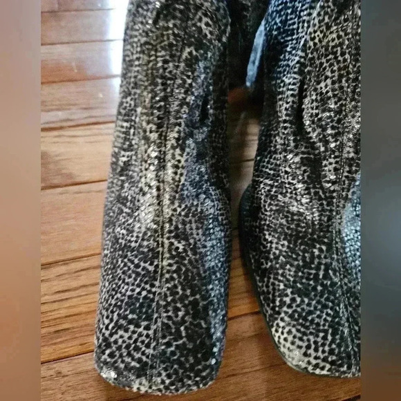 Python Snake Fashion High Heel Knee Boots Women (sz 8.5) - Picture 3 of 9